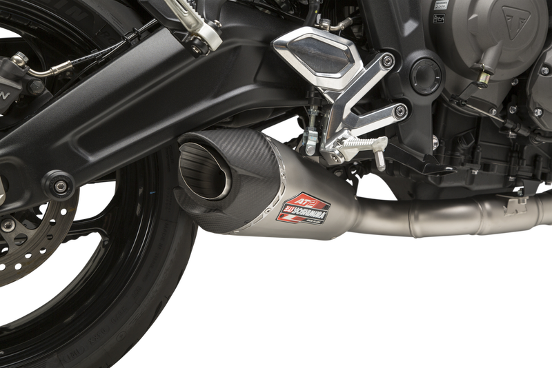 Yoshimura Exhaust AT2 Race FS SS SS CF Works - 19660AP520 Triumph Trident 660 2021-2023