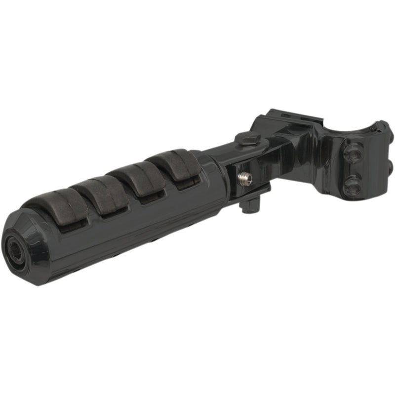 RIVCO PRODUCTS 1624-0292 PEGS125BK Anti-Vibration Highway Pegs with 1-1/4” Clamps Highway Peg - Black - 1-1/4"