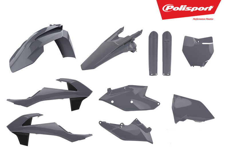 Polisport Plastic Body Kit Nardo Grey - 90825 KTM Dirt Bikes 2016-2018
