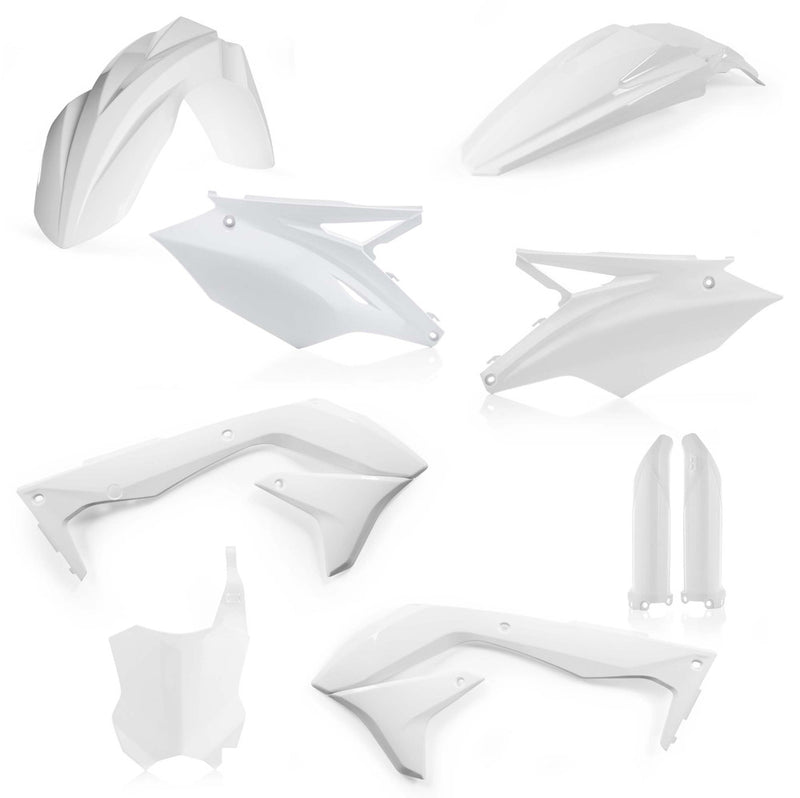 Acerbis Full Plastic Kit White - 2449570002 Kawasaki KX 450 2016-2017