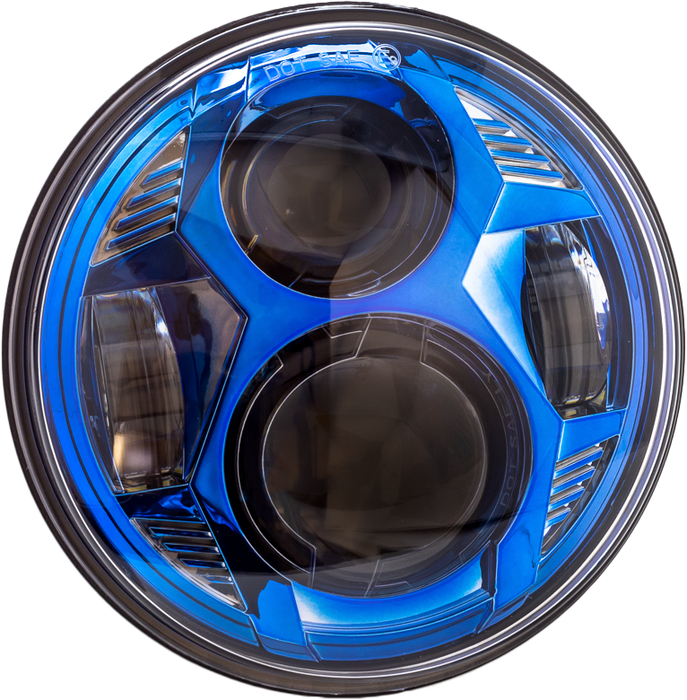 Letric Lighting Co 5.75" LED Blue Headlight - LLC-CC-5B