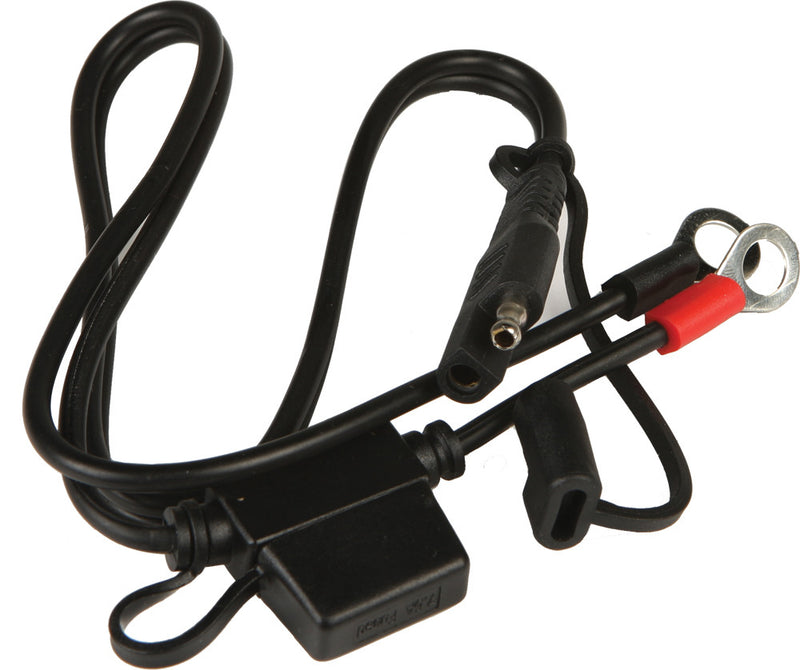 Battery Tender 56-1138 081-0069-6 RING TERMINAL HARNESS BLACK 2'