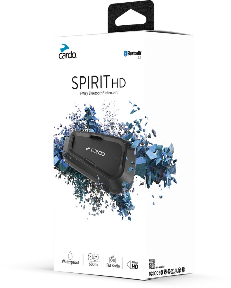 Cardo 71-5036 SPRT0002 SPIRIT HD BLUETOOTH HEADSET SINGLE