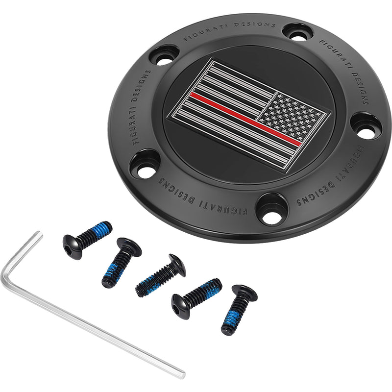 Figurati Designs Cover - FD75-TC-5H-BLK For Harley Motorcycles 1999-2017