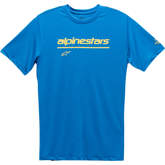 ALPINESTARS 3030-20342 121173800760M Tech Line Up Performance T-Shirt bright blue - medium