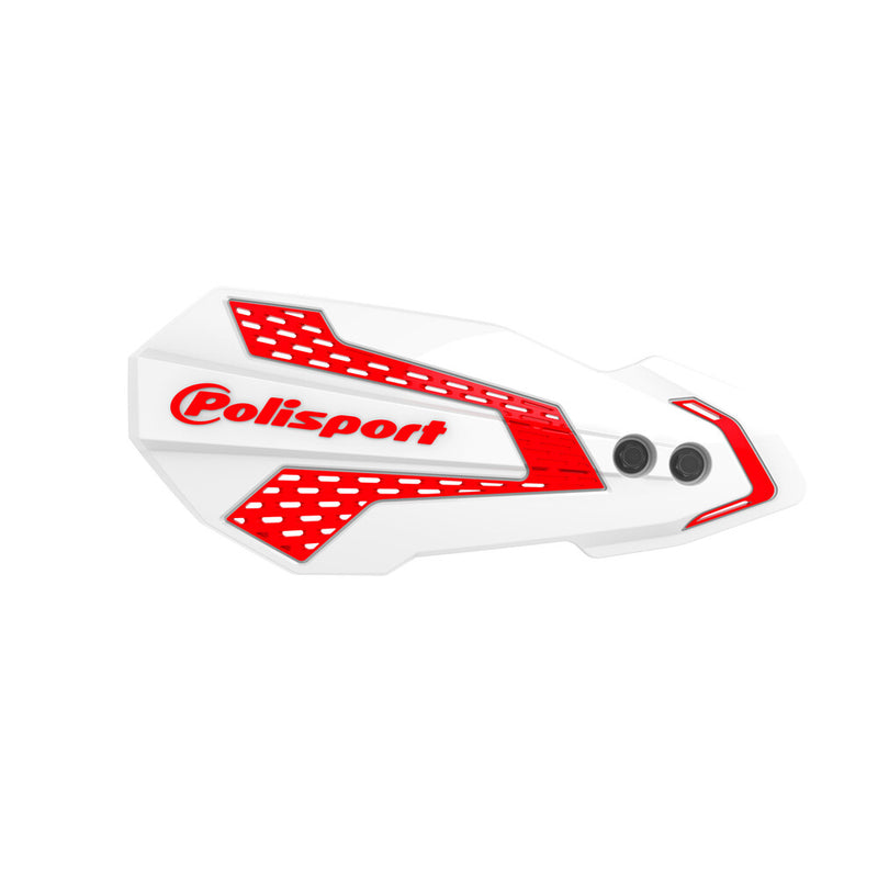 Polisport 64-8308246 8308200046 MX FLOW HANDGUARDS WHITE/RED