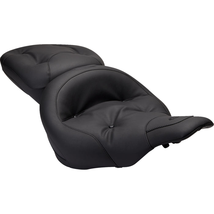 MUSTANG 0805-0034 75537 One-Piece 2-Up Ultra Touring Seat - Regal Wide Touring Seat - FLH/FLT '97-'07