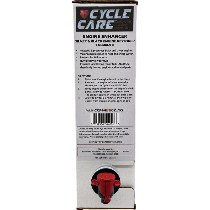 CYCLE CARE FORMULAS 3713-0110 CCF44BB02_1G Formula B Black/Silver Engine Enhancer Formula B Engine Enhancer - Bag in Box - 1 U.S. gal.