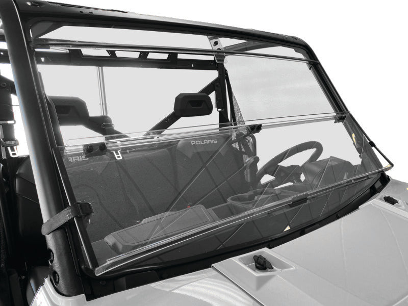 QuadBoss 375780 15-19 Polaris Ranger 1000 Diesel Windbreak Folding Windshield - Photo - Primary