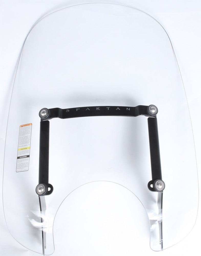 National Cycle Spartan Windshield Clear Quick Release 18.5" - N21202 For Harley 1982-2013