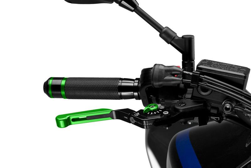 Puig Hi-tech Parts 561-00014GR 14VNV LEVER BRAKE EXTENDABLE/FOLDABLE GREEN