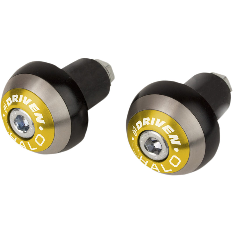 DRIVEN RACING 0634-0394 DHBEW-GD Halo Handlebar End Bar End - Halo - Gold