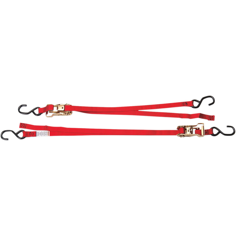ANCRA 3920-0008 47439-10 1" Rat Pak Ratchet-Buckle Tie-Downs Rat Pak Tie-Down - 1" x 6' - Red