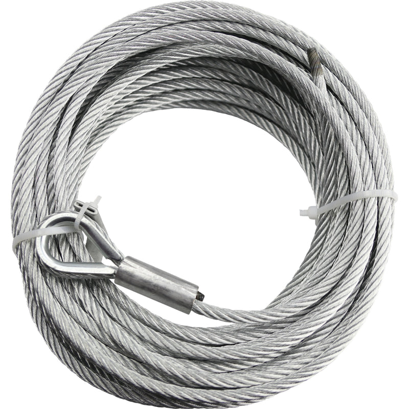 KFI PRODUCTS 4505-1168 UTV-CBL-4KW Wide Replacement Winch Cable Wide Winch Cable - 15/64" x 52' - UTV