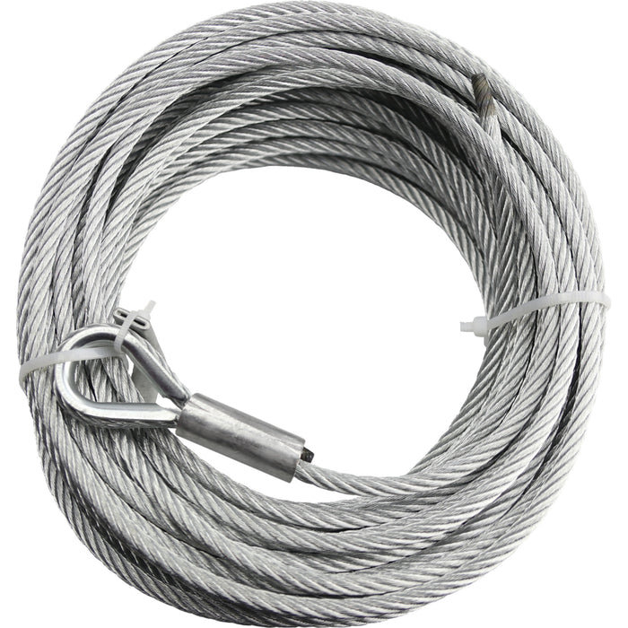 KFI PRODUCTS 4505-1168 UTV-CBL-4KW Wide Replacement Winch Cable Wide Winch Cable - 15/64" x 52' - UTV
