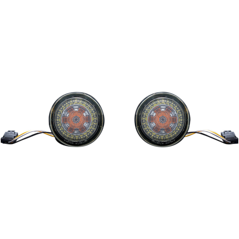 CUSTOM DYNAMICS 2020-1602 PB-AW-JAE ProBEAM® Amber/White Dynamic Ringz™ - ProBEAM® Dynamic Ringz™ Turn Signals - JAE