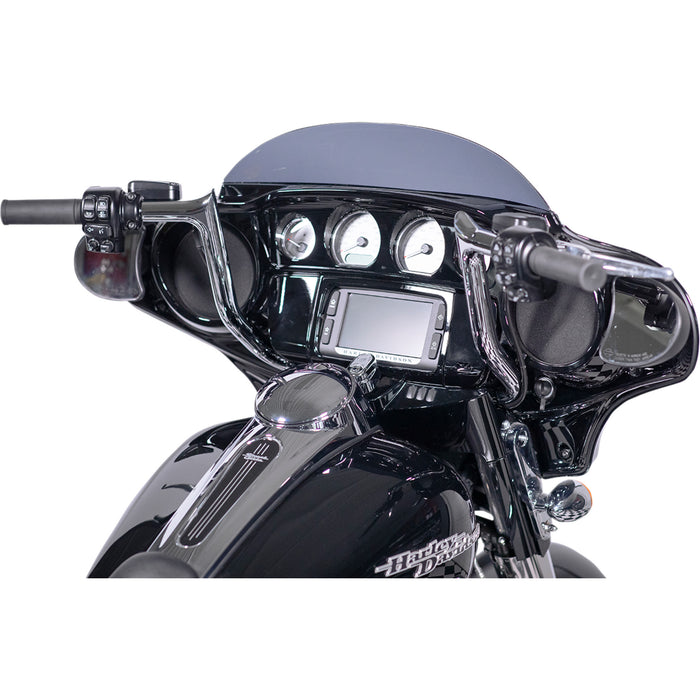 FAT BAGGERS INC. 0601-4780 909112 1-1/4" EZ Install Pointed Top Handlebar Kit - 12" - Chrome