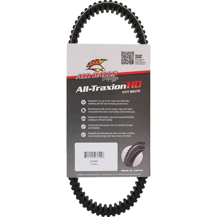 ALL BALLS 1142-1065 25-9022 All-Traxion HD CVT Belt arctic cat