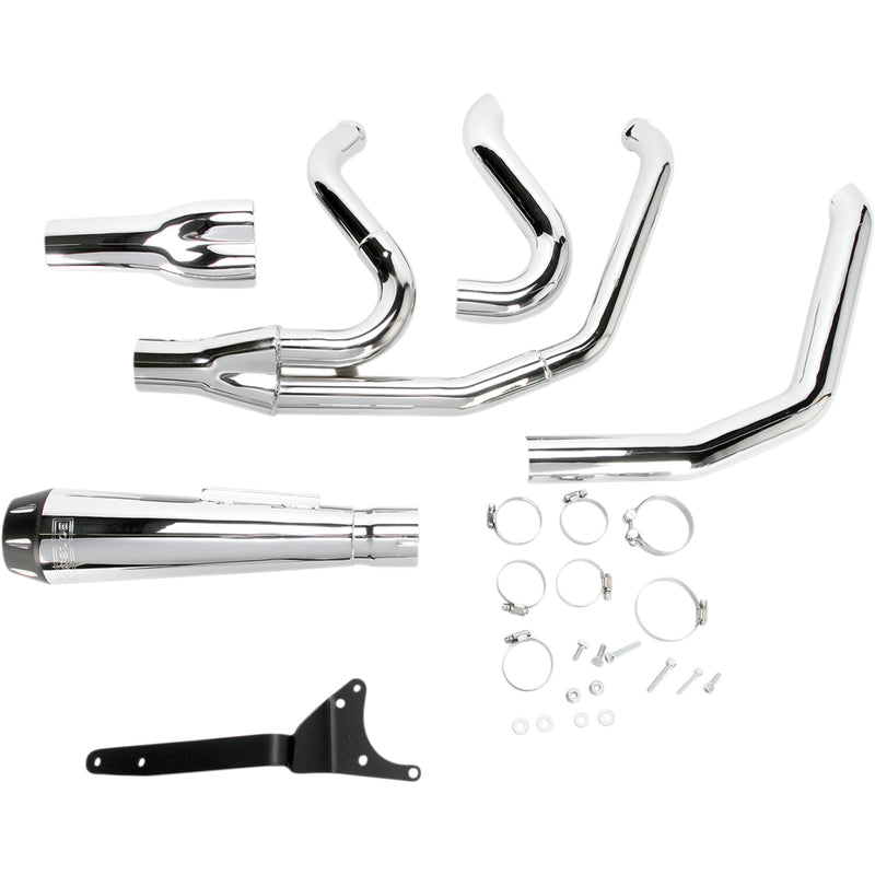 Bassani Xhaust Road Rage 2-Into-1 Exhaust System - 1FXR2 For Harley 1987-1994