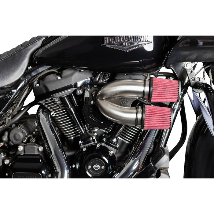 S&S CYCLE 1010-2885 170-0565A Tuned Induction Air Cleaner Kit - Stainless Steel