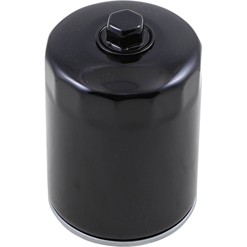 Drag Specialties Spin-On Oil Filter Oil Filter With Nut Black M8 - 0712-0643 For Harley Motorcycles 2017-2026