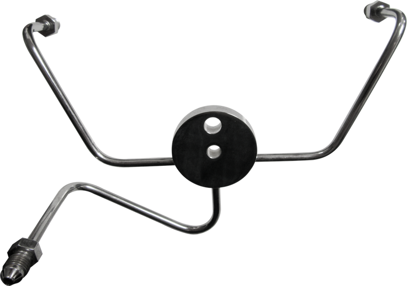 Goodridge Front Brake Spider Wideglide Chrome 3AN Fittings - PFTEEW