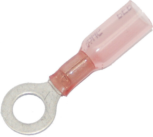 Namz Custom Cycle 850-08470 NIS-19164-0004 RING TERMINAL HEAT SEALABLE .25" 22-18 25-PK