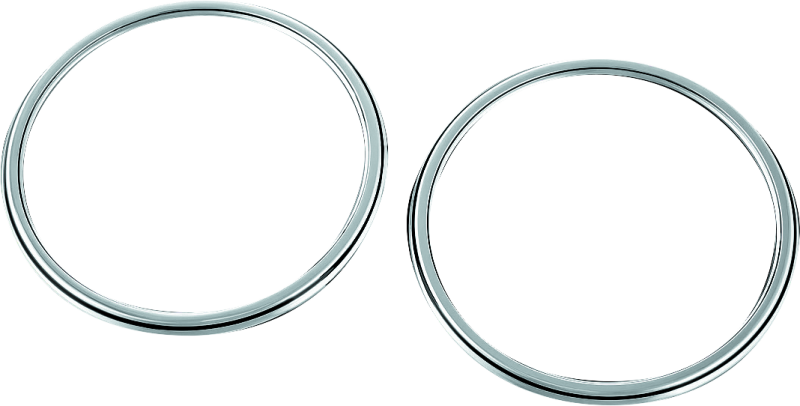 Kuryakyn 7377 Corona Speaker Grills Chrome - Photo - Primary