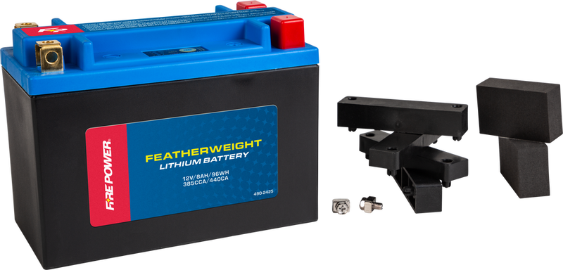 Fire Power Featherweight Lithium Battery 385 CCA 12V/96WH - HJTX20HQ-FP-B For Harley Motorcycles 1974-2017 | Ski-Doo Snowmobiles 1990-2017
