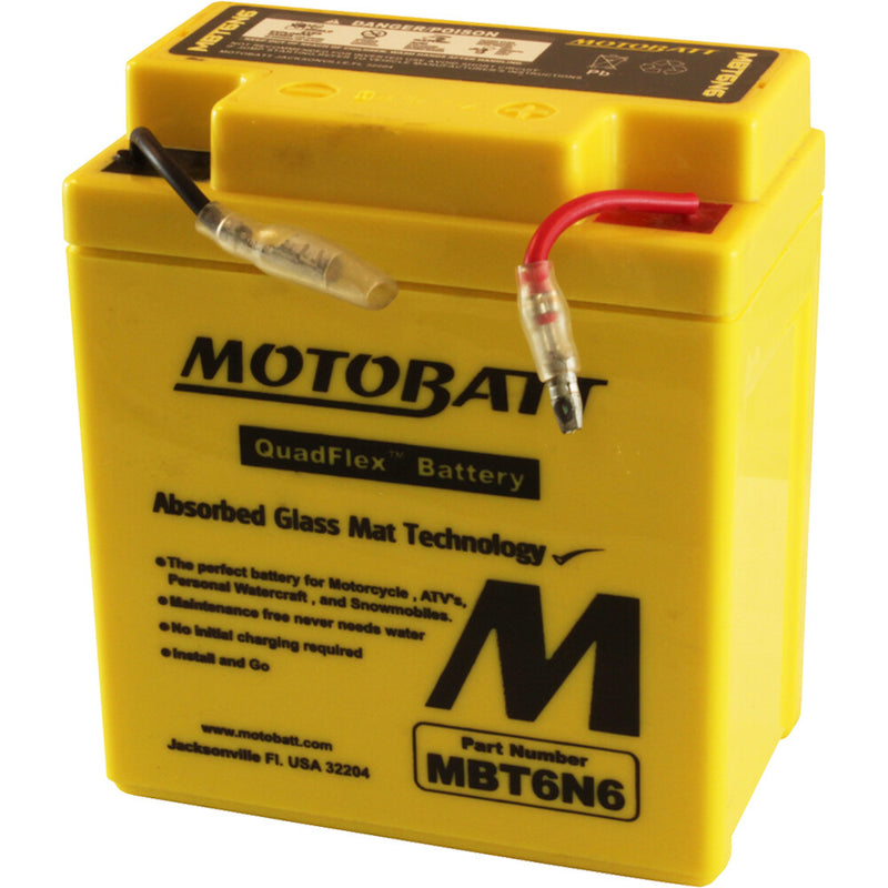 Motobatt 491-1024 MBT6N6 BATTERY MBT6N6 SEALED FACTORY ACTIVATED