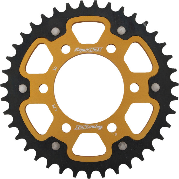 Supersprox 108-478639 RST-478-39-GLD REAR STEALTH SPROCKET ALU/STL 39T-520 GLD KAW/POL