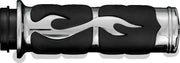Kuryakyn 6261 ISO Flame Grips Metric Chrome - Photo - Primary
