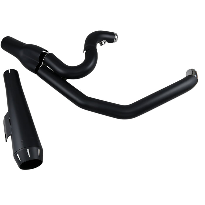 BASSANI XHAUST 1800-1776 13322R Road Rage 2:1 Exhaust System - Black - Megaphone - Short - '91-'05 FXD