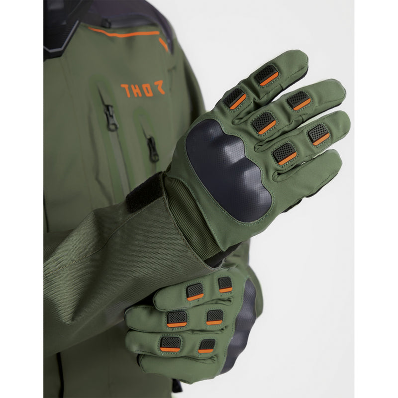 THOR Range Gloves Army/Orange