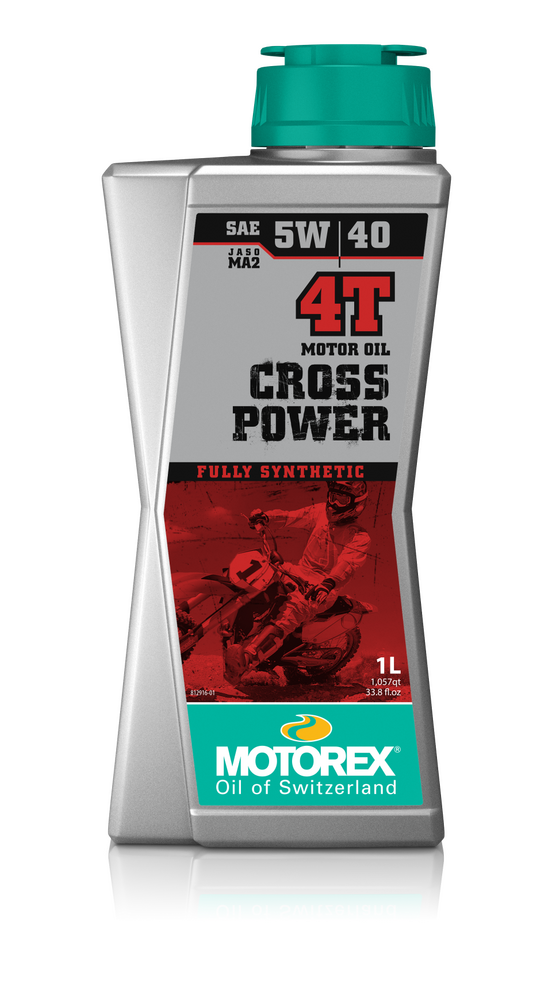 Motorex 580-1125 308243 CROSS POWER OIL 4T SAE 5W40 1L 10/CASE