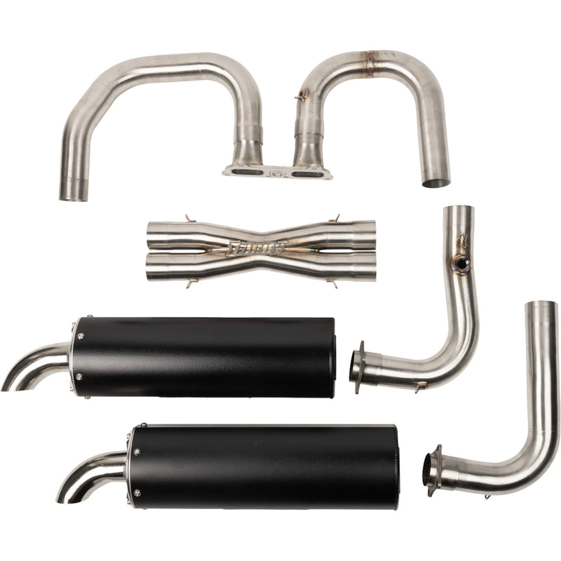 Trinity Racing Exhaust System - TR-4190D-BK Polaris RZR 2024-2025