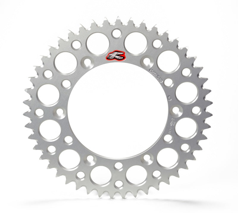 Renthal 189U-420-56GRSI 03-07 Honda CR 85RB/ 07-09/12-14 CRF 150RB Rear Grooved Sprocket - Silver 420-56P Teeth - User 1