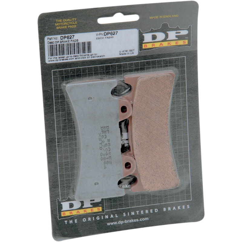 DP BRAKES DP-627 DP-627 Sintered Metal Caliper Brake Pads - 6-Piston J-Brake