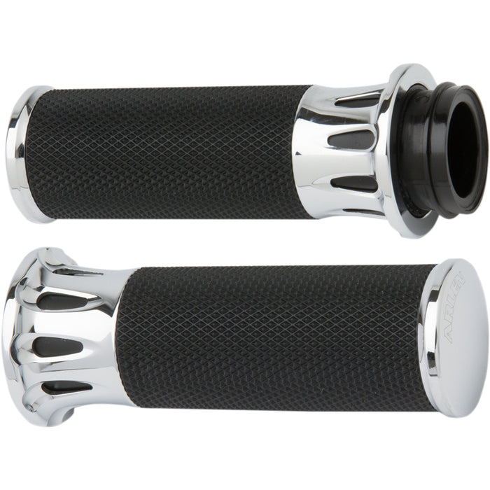 ARLEN NESS 0630-1033 07-316 Fusion Deep Cut Grips - Cable - Chrome