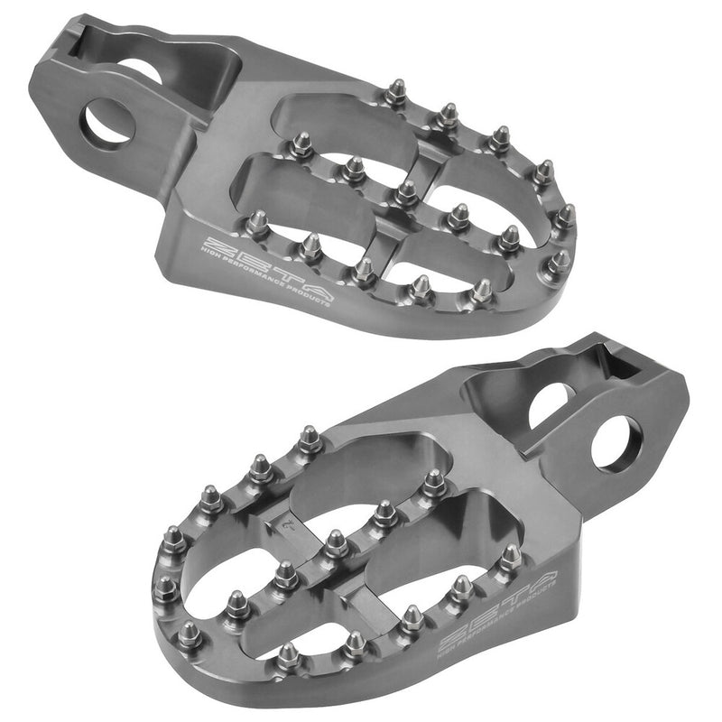 Zeta 634-1908 ZE93-1908 ALUMINUM FOOTPEGS GREY