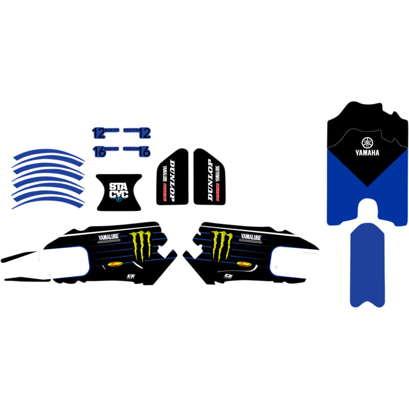 D'COR VISUALS 4302-6482 10-80-200 STACYC™ Stability Cycle Graphics Kit STACYC™ Stability Cycle Graphic Kit - 12" & 16" - Star Yamaha