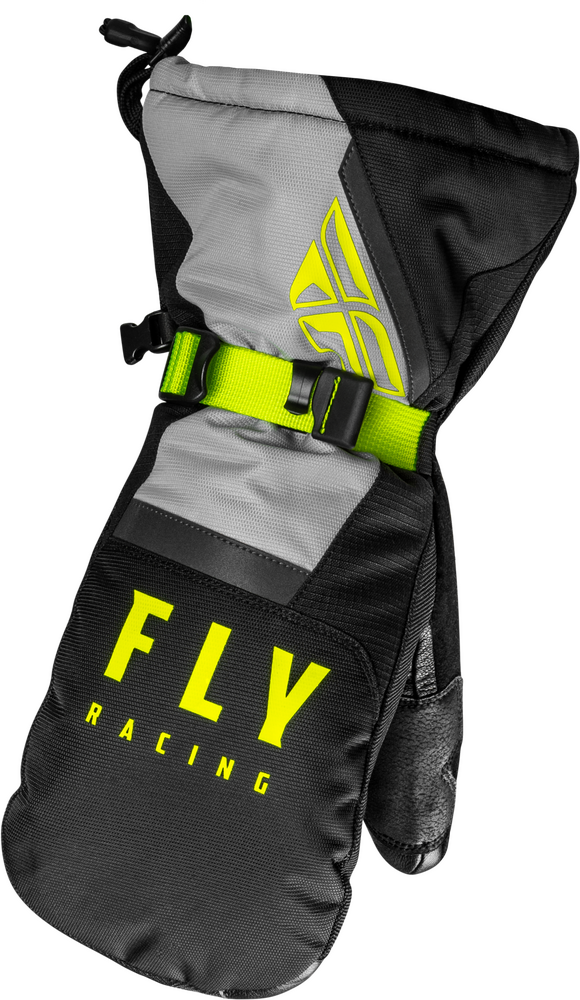 Fly Racing 363-3931M 363-3931M CASCADE MITTENS BLACK/GREY/HI-VIS MD