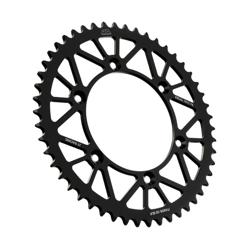 Jt Sprockets 554-80850BK JTA808.50BLK REAR RACELITE SPROCKET ALUM 50T-520 BLK KAW/SUZ