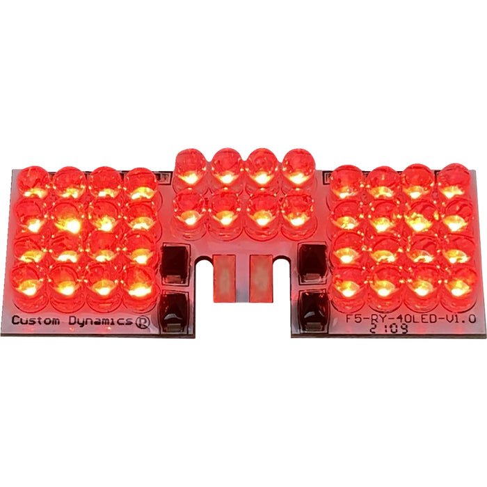 CUSTOM DYNAMICS 2060-0278 GEN-FT-R-D LED Fender Tip Board - LED Fender Tip Boards - Red Dual-Intensity