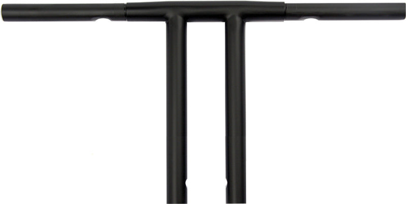 Wild 1 Chubby 10" Flatline Bar Satin Black - WO566B For Harley Motorcycles 1974-2018