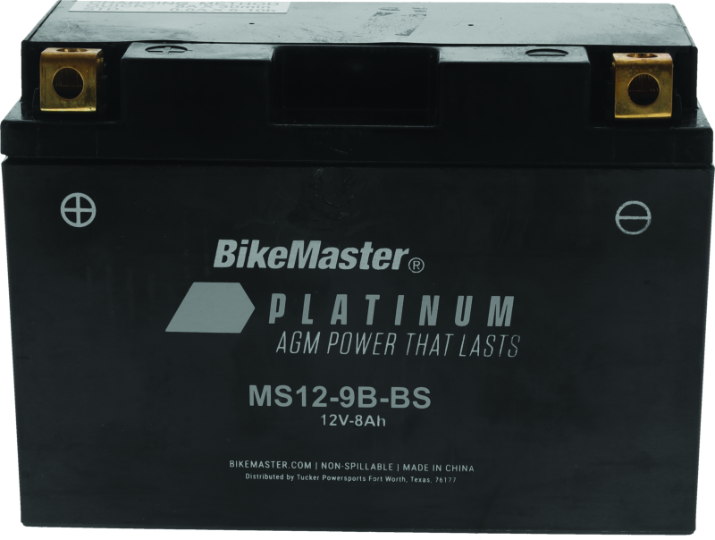 BikeMaster 780744 AGM Battery - MS12-9B-BS - Photo - Primary