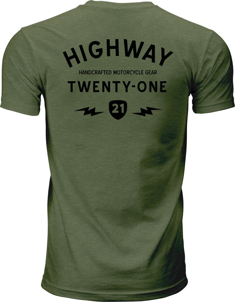 Highway 21 489-1930S 489-1930S HALLIWELL TEE GREEN SM