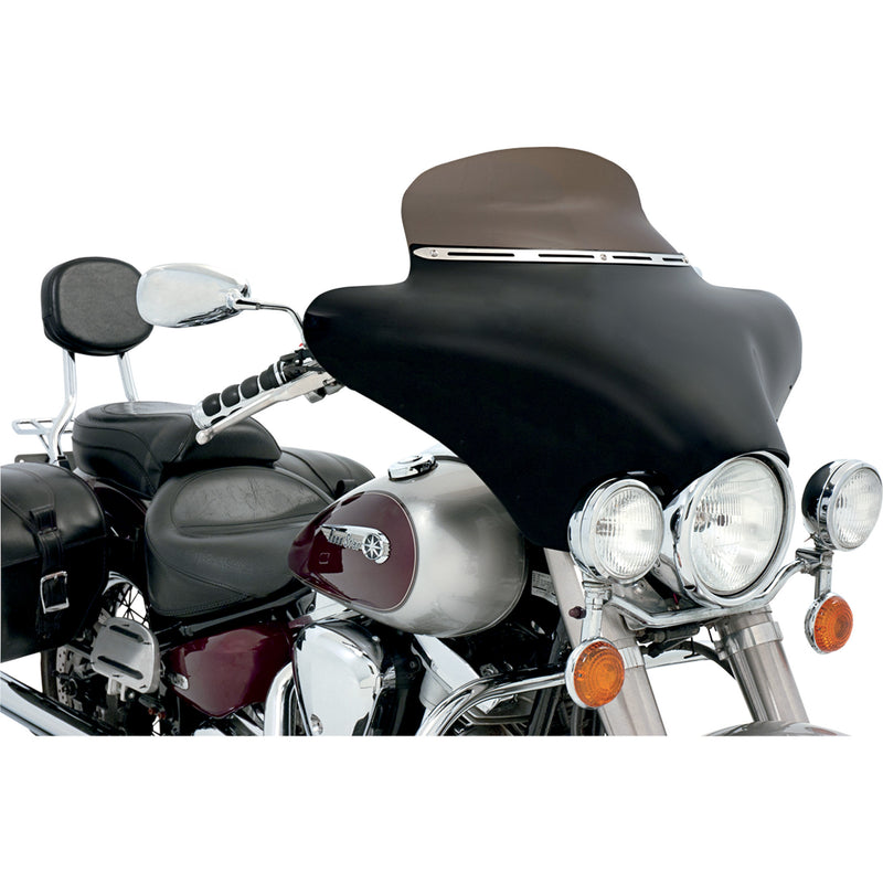 MEMPHIS SHADES 2350-0134 MEM0923 Slotted Stainless Steel Batwing Fairing Trim Fairing Windshield Trim - Stainless Steel - Slotted - Slim