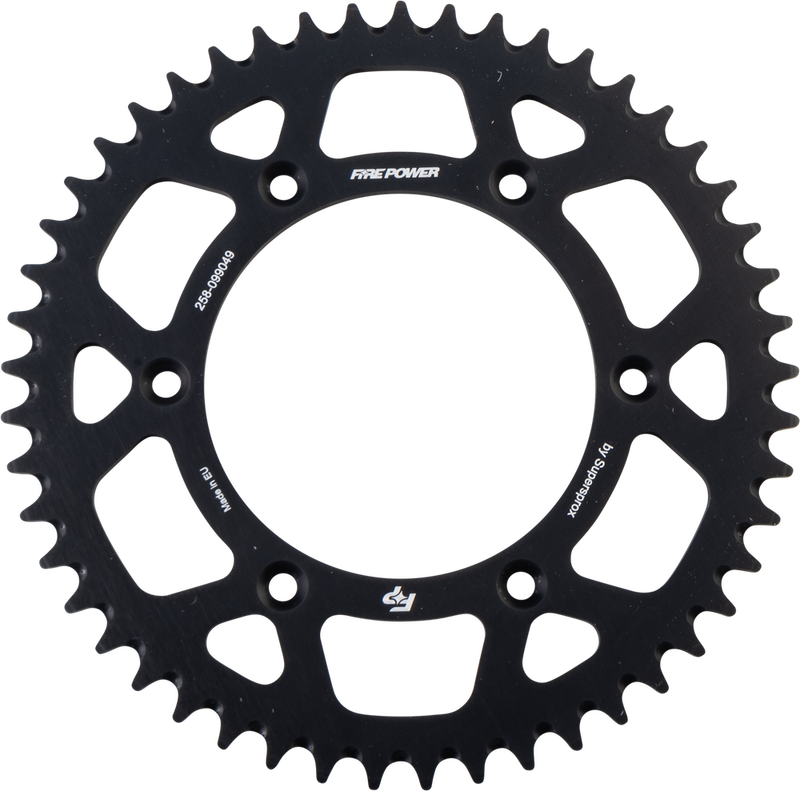 Fire Power 258-099049 FPA-990-49-BLK REAR SPROCKET ALUMINUM 49T BLK