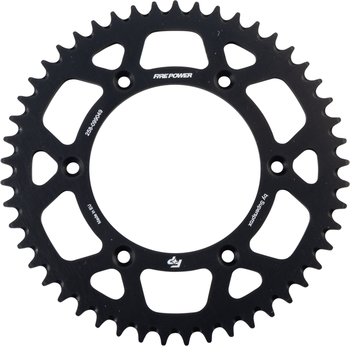 Fire Power 258-099049 FPA-990-49-BLK REAR SPROCKET ALUMINUM 49T BLK